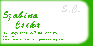 szabina cseka business card